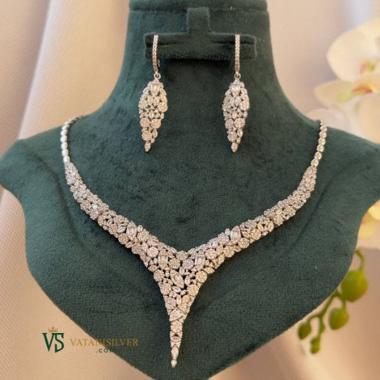 تصویر  سرویس نقره زنانه کدSRJ100