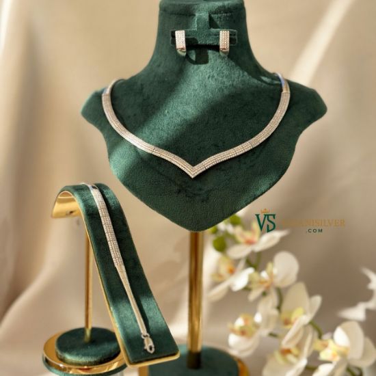 تصویر  سرویس نقره زنانه کد SRJ102